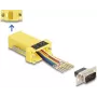 DeLOCK 67104 Kit di assemblaggio da D-Sub 9 pin maschio a RJ45 femmina, giallo