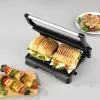 Grill elettrico 2 in 1 per la salute Progress EK5854PVDE con piastre antiaderenti e temperatura regolabile