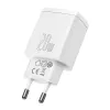 Caricabatterie da parete Baseus Compact 1x USB-A + 1x USB-C 3A, adattatore da viaggio compatto