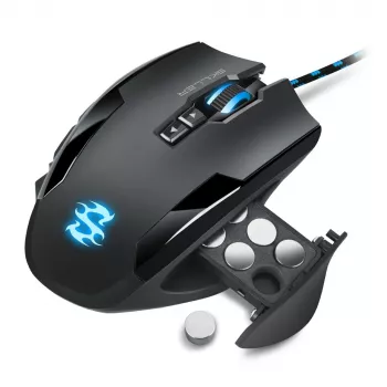 Sharkoon Skiller SGM1 mouse gaming per destrimani USB Type-A ottico 10800 DPI