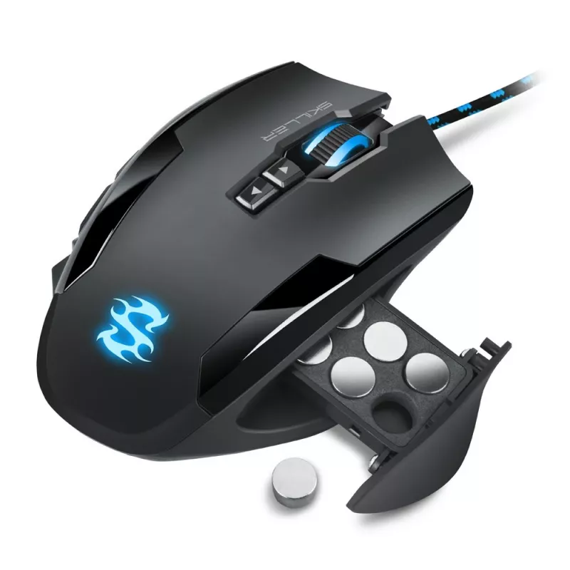 Sharkoon Skiller SGM1 mouse gaming per destrimani USB Type-A ottico 10800 DPI