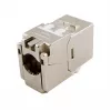 Jack Keystone Cat.6A schermato sottile, EQUIP 767223, senza attrezzi, RJ-45, piatto, argento, 8 pz.
