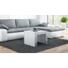 Cama TESS60 BI/SZ Tavolino / Tavolino laterale / Tavolino d'angolo forma quadrata 2 gambe