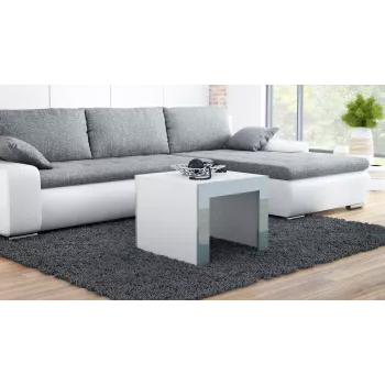 Cama TESS60 BI/SZ Tavolino / Tavolino laterale / Tavolino d'angolo forma quadrata 2 gambe