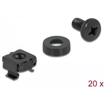 Bulloni e dadi DeLOCK set di montaggio per armadio di rete 66548