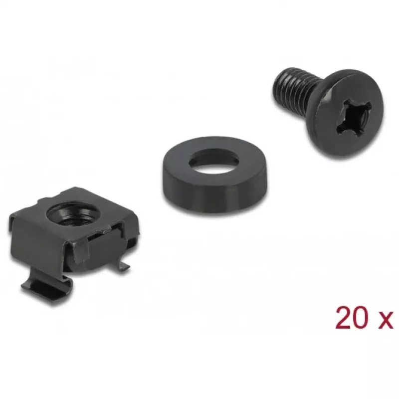 Bulloni e dadi DeLOCK set di montaggio per armadio di rete 66548