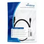 Cavo di ricarica e sincronizzazione MediaRange MRCS184 USB 2.0 a Micro-USB 2.0 connettore maschio B 1,8 m nero