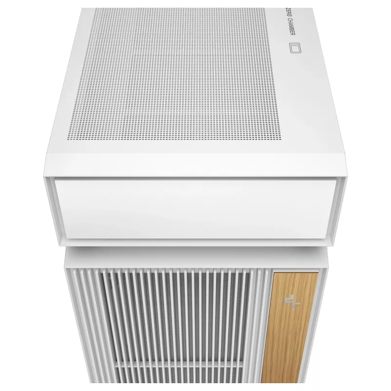 Case per PC desktop DeepCool CL6600 WH — bianco, supporta alimentatori ATX/PS2/SFX/SFX-L, 140 mm anteriore, 120/140 mm superiore/posteriore, unità 2,5 pollici e 3,5 pollici