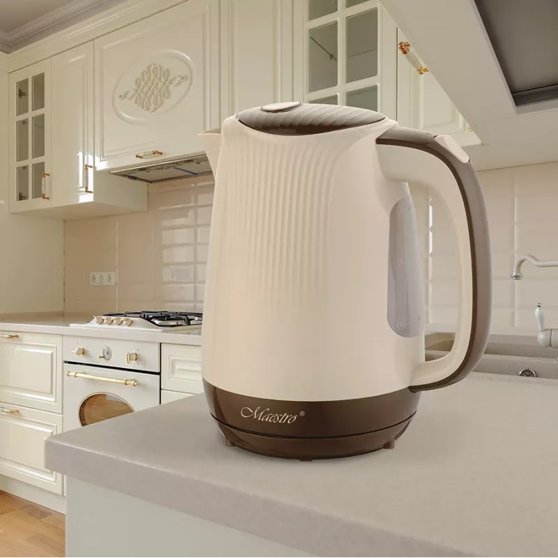 Bollitore Feel-Maestro MR042 beige 1,7 L beige, marrone 2200 W