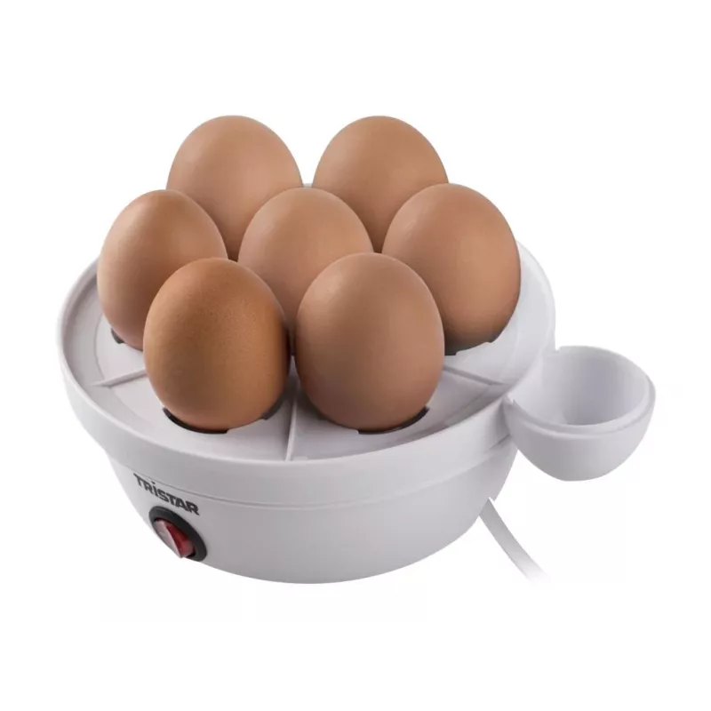 Cuociuova Tristar EK-3074 — capacità 7 uova, 350 W, trasparente/bianco