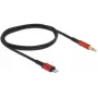 Delock - cavo Lightning a jack cuffie - Lightning maschio a mini-phone stereo 3,5 mm maschio - 50cm - nero, rosso (86586)