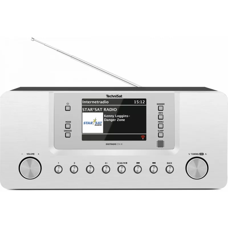 TechniSat DigitRadio 574 IR - sistema audio - 2 x 5 Watt - argento (0001/2951)
