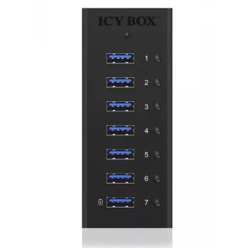 ICY BOX IB-AC618 USB 3.2 Gen 1 (3.1 Gen 1) Type-B 5000 Mbit/s nero