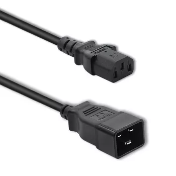 Cavo di alimentazione Qoltec 53991 nero 1,2 m C20 C13 femmina