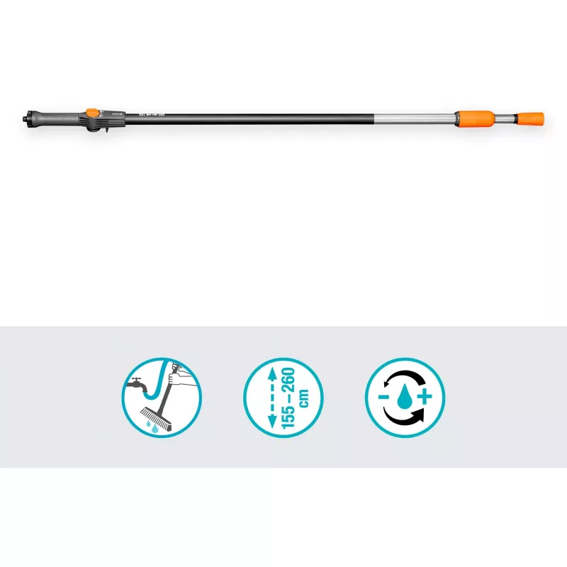 Manico telescopico Gardena Cleansystem M-XL, 155–260 cm