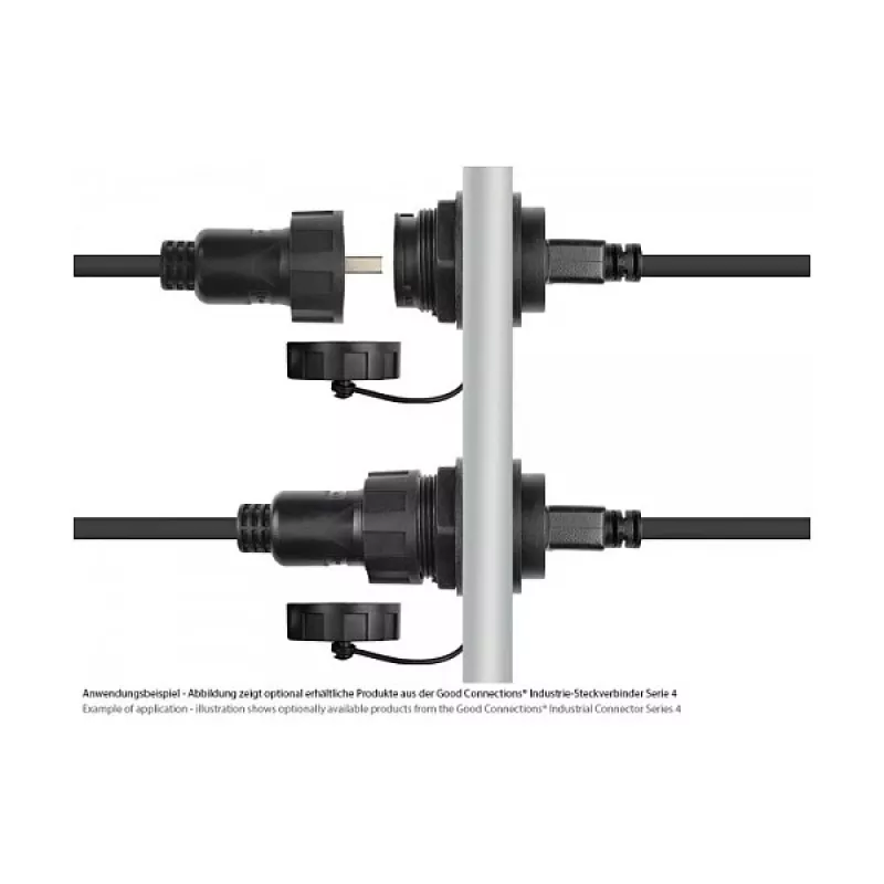 Good Connections connettore industriale S4 cavo USB 2.0, USB-A a Mini-USB, 1 m (IC04-U202)