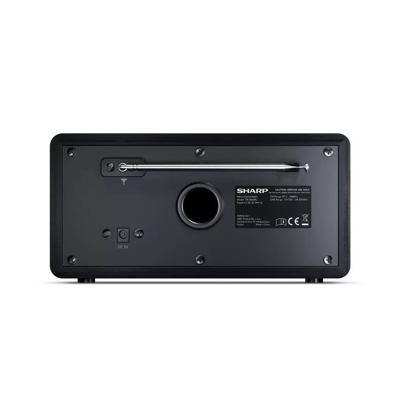 Radio digitale Sharp DR-450 – nero, personale, digitale, DAB, DAB+, FM, 87,5 – 108 MHz, 174,928 – 239,2 MHz, 3 W