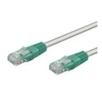 Wentronic Goobay cavo patch crossover CAT 5e, U/UTP, grigio, verde, grigio-verde, 0,25 m - misto rame CCA (68609)