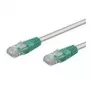 Wentronic Goobay cavo patch crossover CAT 5e, U/UTP, grigio, verde, grigio-verde, 0,25 m - misto rame CCA (68609)