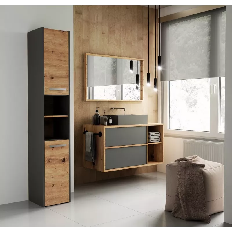 Mobile bagno Topeshop S30 ANTRACITE/ARTISAN