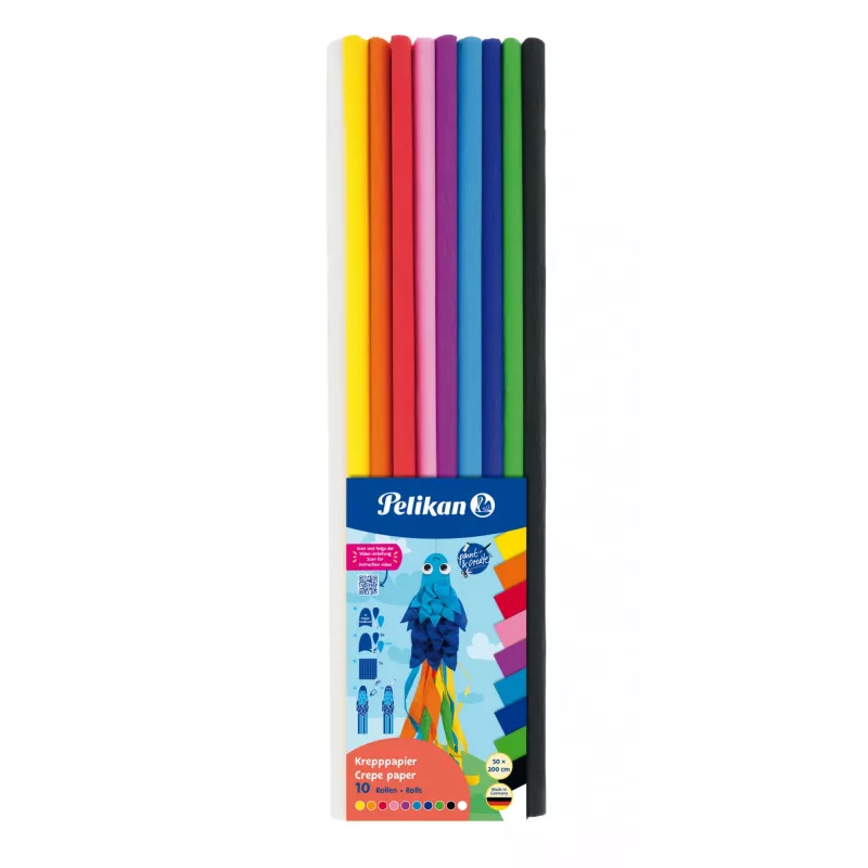 Carta crespa Pelikan 101622 multicolore 500 mm 10 fogli