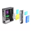 Akyga AK-302-01BL case per PC SFF, Micro-ATX / Mini-ITX, USB-C + 2x USB 3.0 + USB 2.0, senza alimentatore, nero