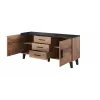 Cama sideboard LOTTA 150 2D3S rovere wotan + nero opaco