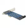 DeLOCK 89374 scheda PCI Express x1 a 2x M.2 NGFF interni
