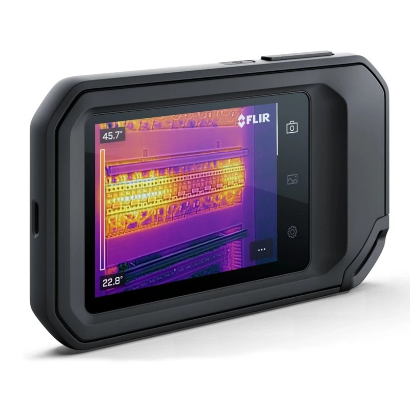 FLIR C8 termocamera compatta, 320x240, MSX, da -20 a 450 °C, display LCD, Wi-Fi, nera