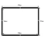Schermo di proiezione MACLEAN MC-166 84 pollici (175 x 131 cm) poliestere autoportante/a sospensione 4:3