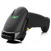 Qoltec 50853 lettore laser di codici a barre portatile 1D/2D, USB cablato, cavo da 1,65 m, 97x65x167 mm, 105 g, nero