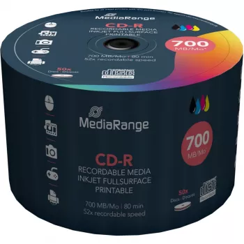 CD-R MediaRange MR208 700 MB 52x 50 pezzi