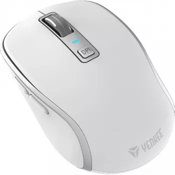 Mouse wireless DUAL WiFi+Bluetooth, batteria ricaricabile, 5 tasti