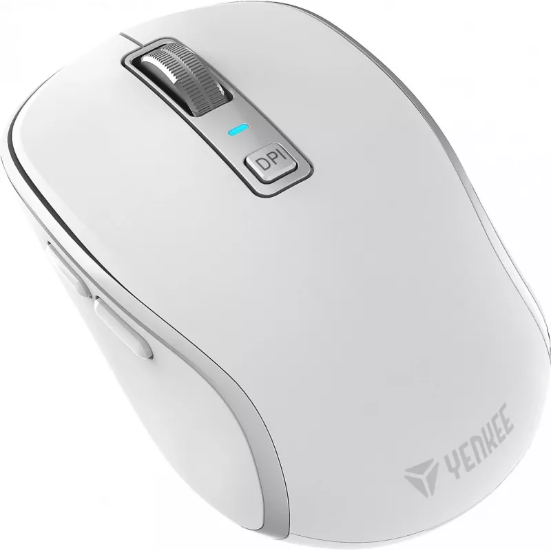 Mouse wireless DUAL WiFi+Bluetooth, batteria ricaricabile, 5 tasti