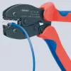 Knipex 97 52 36 PreciForce pinza crimpatrice 220 mm, 0,5–6,0 mm², 3 sedi di crimpatura, rosso/blu
