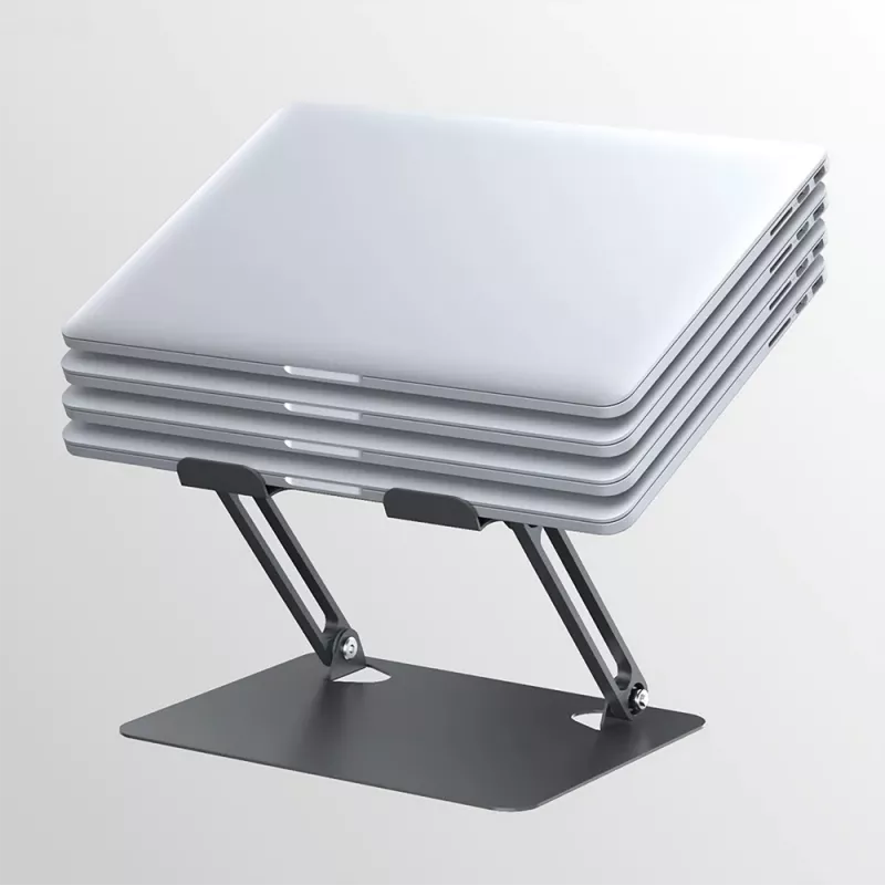 Supporto per laptop MEDIA-TECH MT2661 — regolabile in altezza, design pieghevole in alluminio per notebook fino a 17
