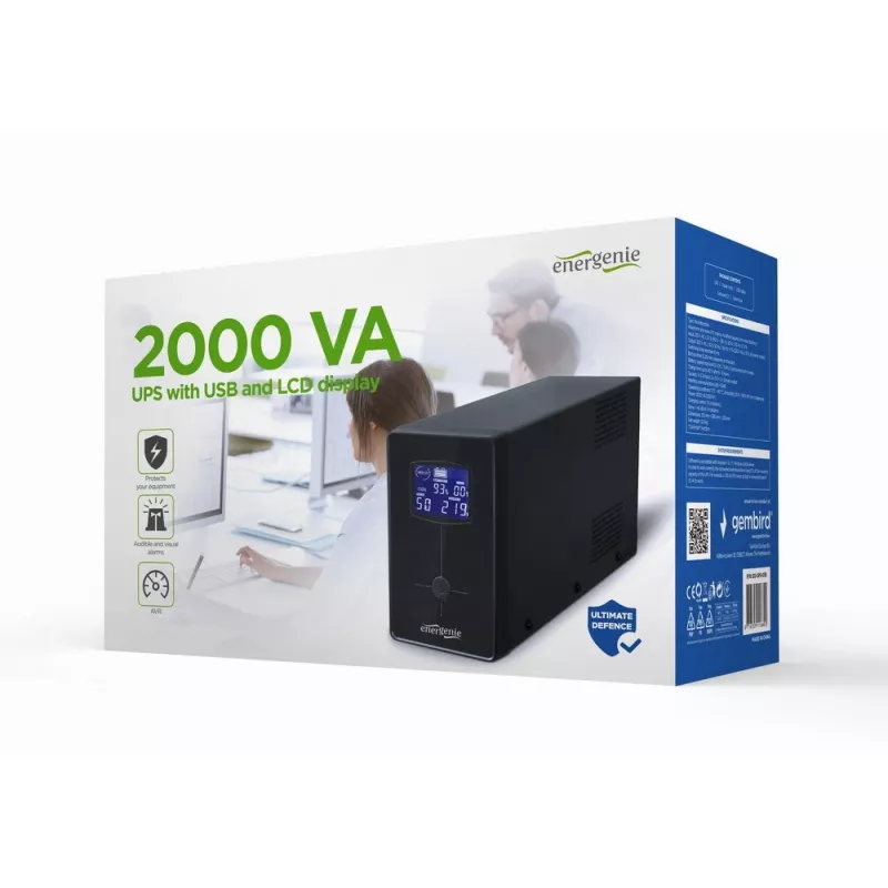 Gembird EG-UPS-035 UPS (gruppo di continuità) Line-Interactive 2 kVA 1200 W 5 uscite AC
