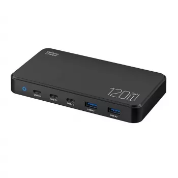 Stazione di ricarica BlitzWolf BW-i100 5-in-1 120W – caricabatterie multiporta per telefoni, tablet, laptop