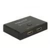 Switch DeLock HDMI 2 - 1 bidirezionale 4K 60 Hz - switch video/audio - 2 x HDMI - desktop