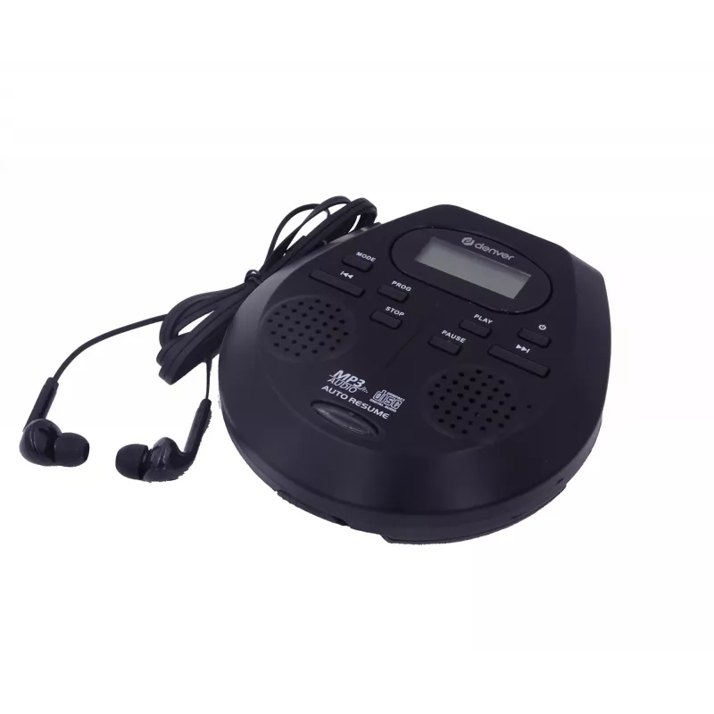 Lettore CD portatile Denver DMP-395B nero riproduzione MP3 display LCD