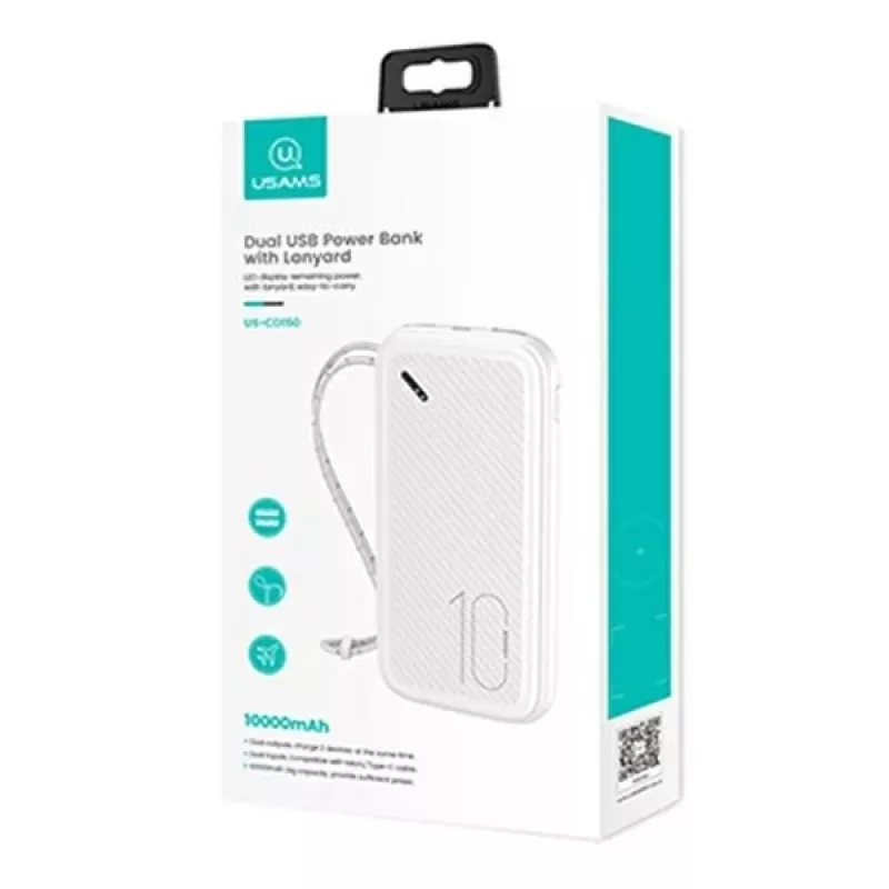 Powerbank PB56 10000mAh 2xUSB bianco