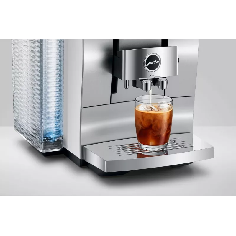 Macchina per caffè espresso automatica JURA Z10 (EB) — serbatoio acqua 2,4 L, macinacaffè integrato, 1450 W, alluminio/bianco