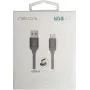 Cavo USB 3.2 Gen 1, connettore maschio USB-A > connettore maschio USB-C (argento, 1 metro, con guaina)