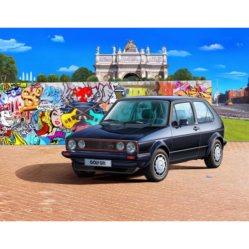 Modello auto Revell 35 anni VW Golf 1 GTI Pirelli