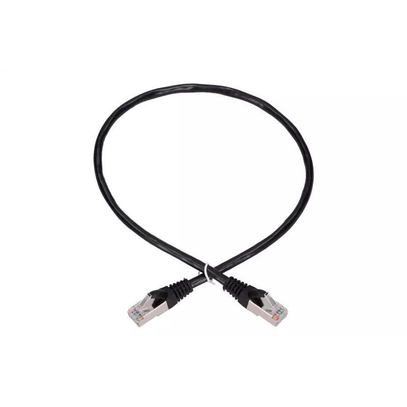 Cavo di rete Extralink cavo patch LAN Cat.5e RJ-45 F/UTP 0,5 m nero