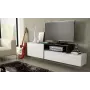 Mobile TV Cama SIGMA 3 180 bianco/bianco lucido + nero