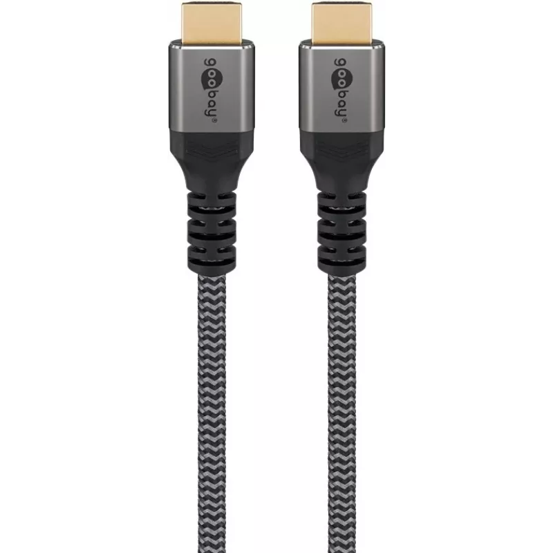 Cavo HDMI Plus High-Speed con Ethernet, 4K @ 60Hz (grigio, 15 metri)