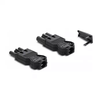 Connettore da installazione DeLOCK morsetto a vite a 3 poli nero 1 set
