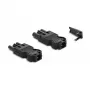 Connettore da installazione DeLOCK morsetto a vite a 3 poli nero 1 set