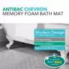 Tappetino da bagno Beldray LA032647LGRYUFFEU7 Antibac Chevron memory foam, antibatterico, grigio